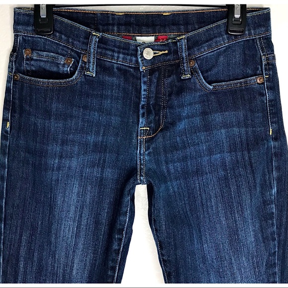 LUCKY BRANDšāPetunia Easy Riderā Dark Denim Jeans ~Size 26 - Picture 2 of 6